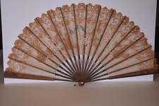 GRAND 67 cm Éventail XIXe