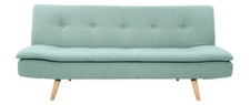 Miliboo - Canapé convertible scandinave 3 places vert lagon SENSO
