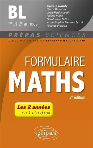 Formulaire mathématiques bl - -,
