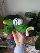 Avion, doudou en peluche fait