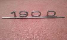 MERCEDES-BENZ W120 Ponton "190 D" Monogramme Arrière/Badge Emblem/Schriftzug 