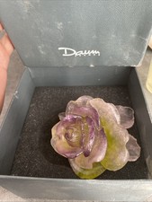 Rose presse papier cristal Daum France modèle10