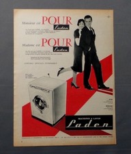 PUB PUBLICITE ANCIENNE ADVERT CLIPPING 260917 / MACHINE A LAVER LADEN MONSIEUR E
