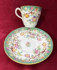 FISMES MINTON CUP AND & SAUCER TASSE A CAFE THE PORCELAINE 27 MARNE EST 19ÈME