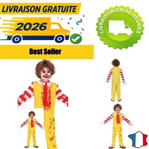 Costume clown burger - burger, enfant