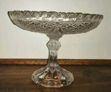 AR2- Coupe à fruits sur pied compotier en verre pressé 14cm de haut Diamètre 18