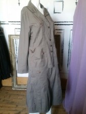 Tailleur jupe et veste kaki "Fleur de sel" T.42