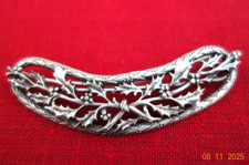 ANCIENNE BARRETTE ART NOUVEAU EN ARGENT  CHEVEUX FEMME POUPEE