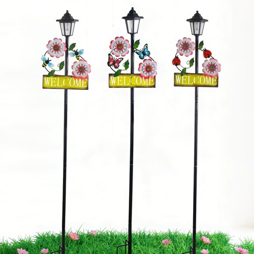 Lampe cour avec motif - lampe,