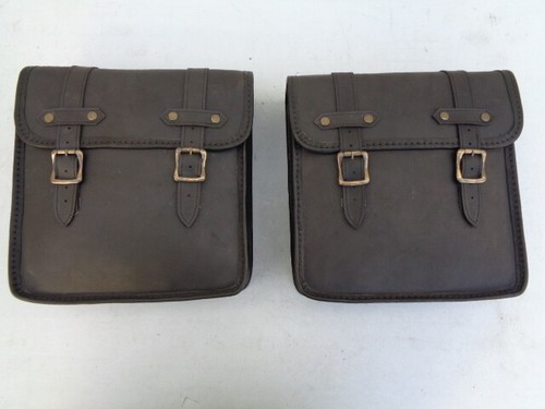 Paire sacoche cuir noir - paire,