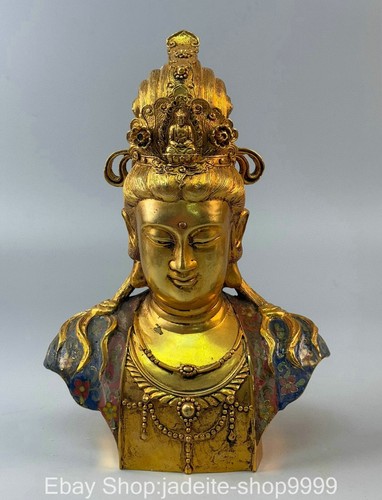 Old cloisonne enamel - 11.8'',