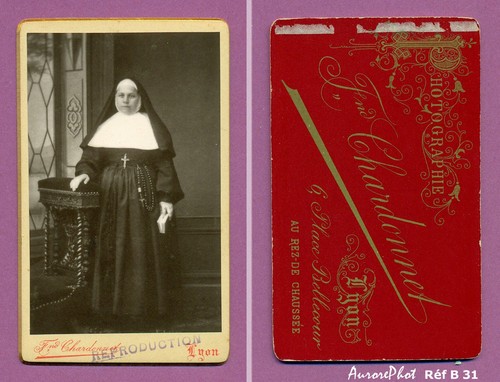 Cdv nonne religieuse - nonne,