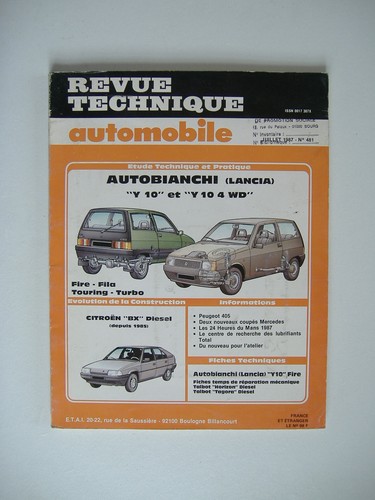 Revue technique rta lancia - technique,