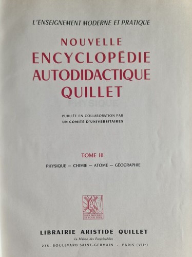 encyclopedie autodidacte quillet