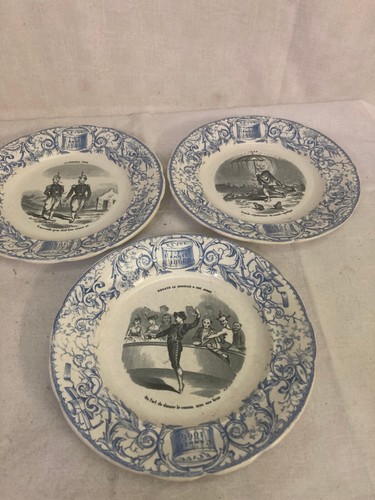 Lot assiettes anciennes - assiettes,