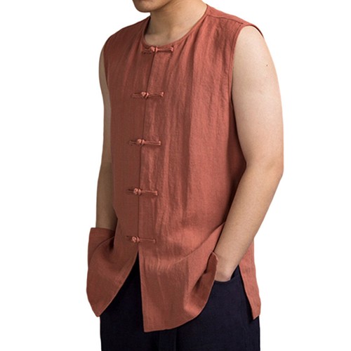 Menlinen coton mélange - mélange, gilet