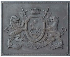 Plaque cheminée fonte - de,