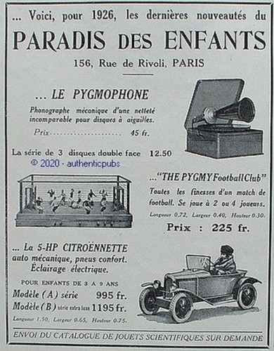 Publicite paradis des - publicite, enfants