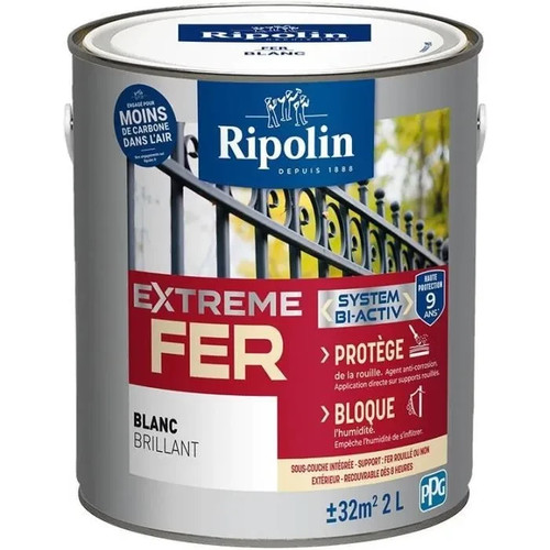 Peinture fer blanc brillant - peinture,
