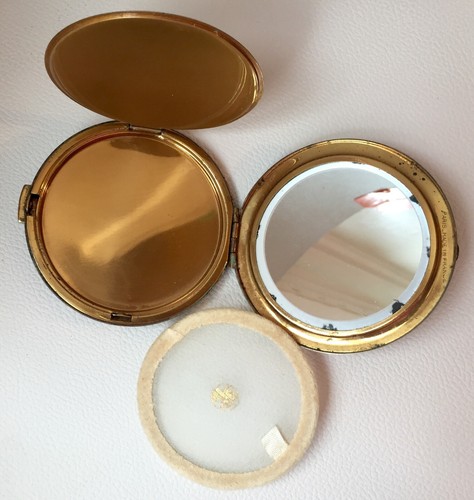 Poudrier miroir ancien - -,