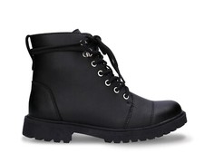 Bottines combat hiver cuir