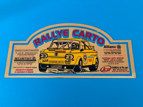 Plaque rallye automobile - rallye,