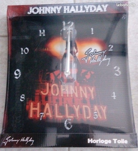 Horloge pendule toile johnny - toile,