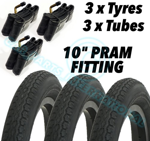 Pneus poussette 3 x - de,