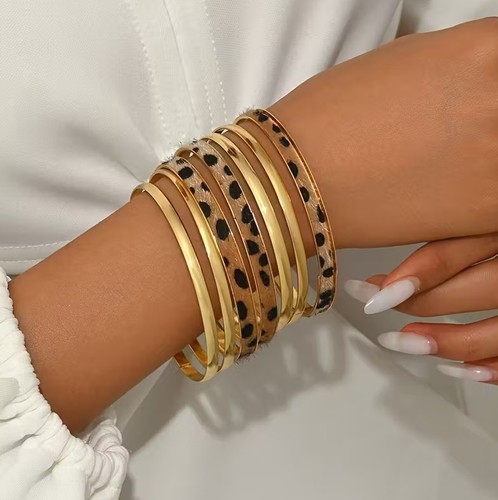 Set bracelet jonc fantaisie - set,