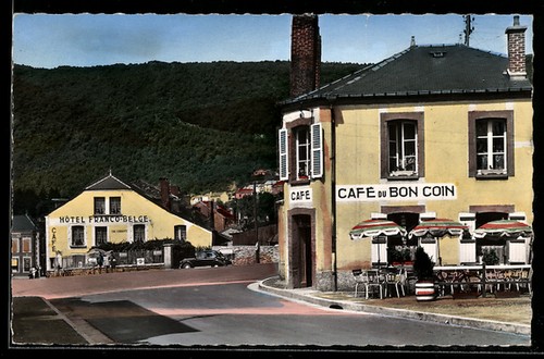 Cpa montherme ardennes café - montherme, /ardennes,