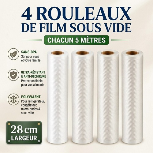 Rouleaux sous vide - 28cm, 5m