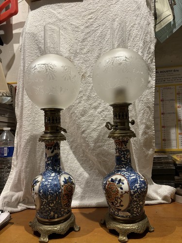 Paire lampe pétrole - paire,