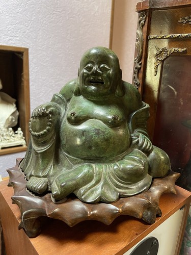 Statue bouddha bronze - bronze, à