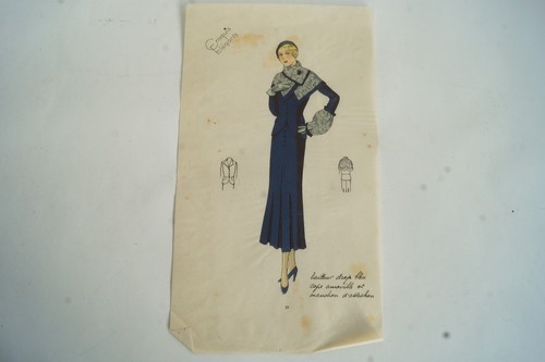 Dessin original mode tailleur - original,