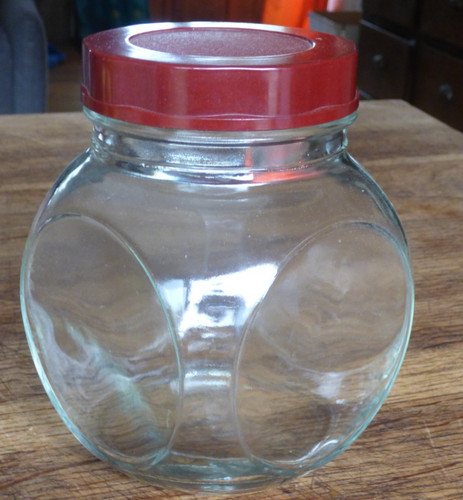 Ancien bocal couvercle - ancien, en