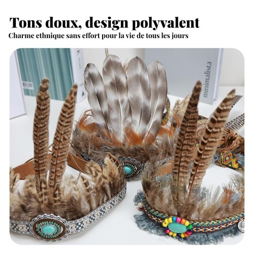 Coiffe plumes ajustable - à,