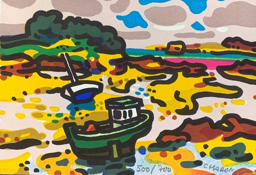 Lithographie guy charon - guy,