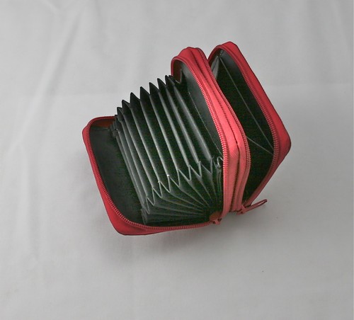 Red credit card sorter - credit, wallet