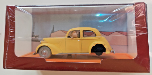Tintin voiture accidentée - tintin,