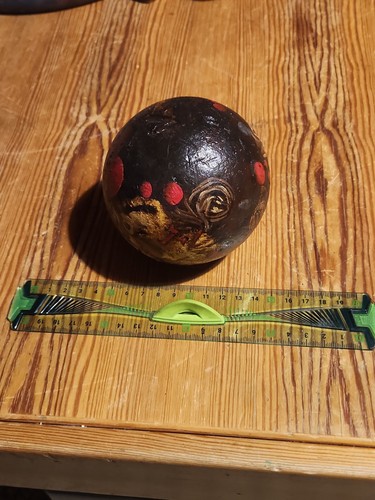 Boule bois lourd - en, peinte