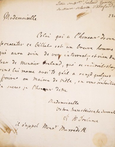 Chevalier eon autographe - chevalier,