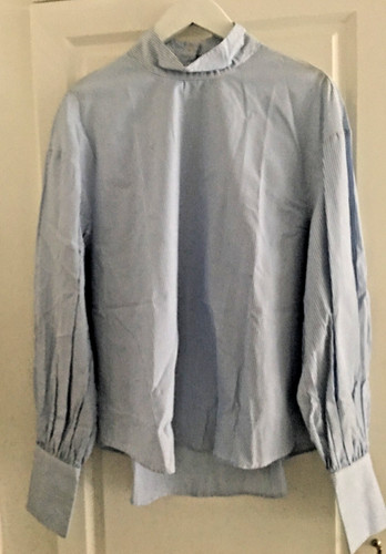 Chemisier style blouse bleu