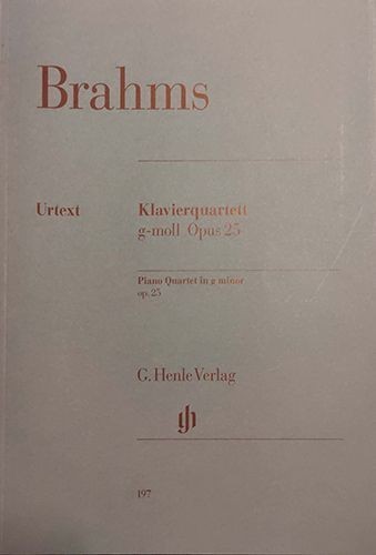 Brahms quatuor g mineur - quatuor, 1