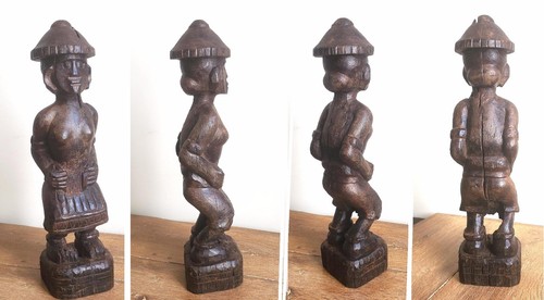 Statue bois tribu - bois,