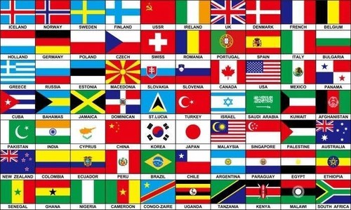 Patch drapeau international