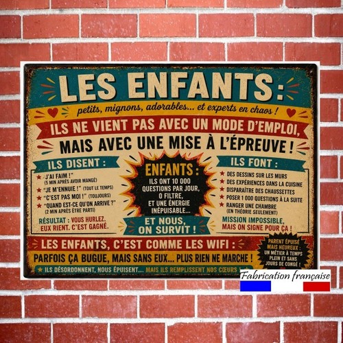 Plaque aluminium vintage - aluminium,
