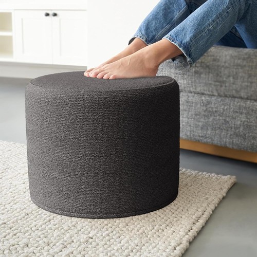 Modern beautiful boucle pouf - modern,