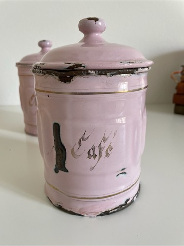 Ancien pot tôle - ancien, émaillée
