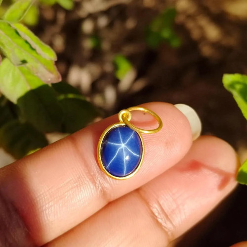 Pendentif saphir étoile - , lindy