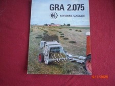 BROCHURE   PUBLICITAIRE   RAMASSEUSE PRESSE  RIVIERRE CASALIS  GRA 2.075